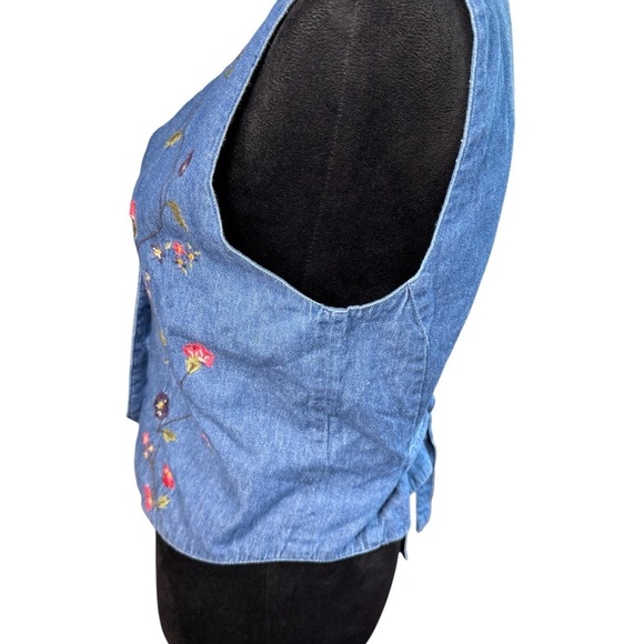 Karen Scott Blue Vest Jackets & Coats - Picture 3 of 8